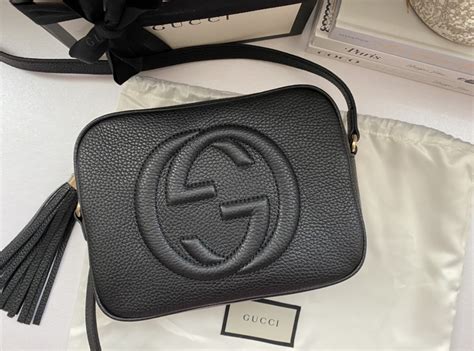 gucci disco bag black how to spot a fake|How to Spot a Fake Gucci Soho Disco Bag .